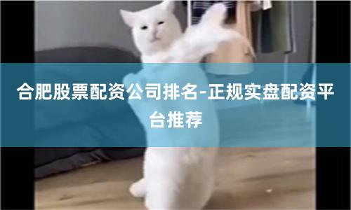 合肥股票配资公司排名-正规实盘配资平台推荐